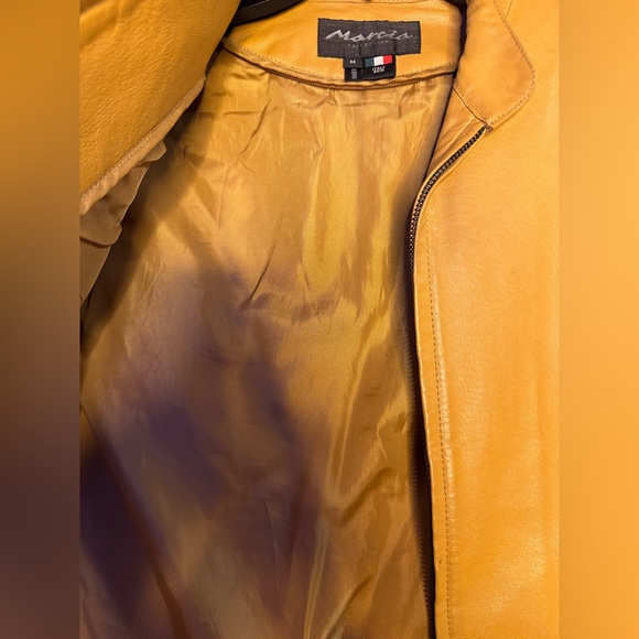 Marcia Collection Luxurious Italian Leather Jacket – Embroidered Dragon - Picture 6 of 7